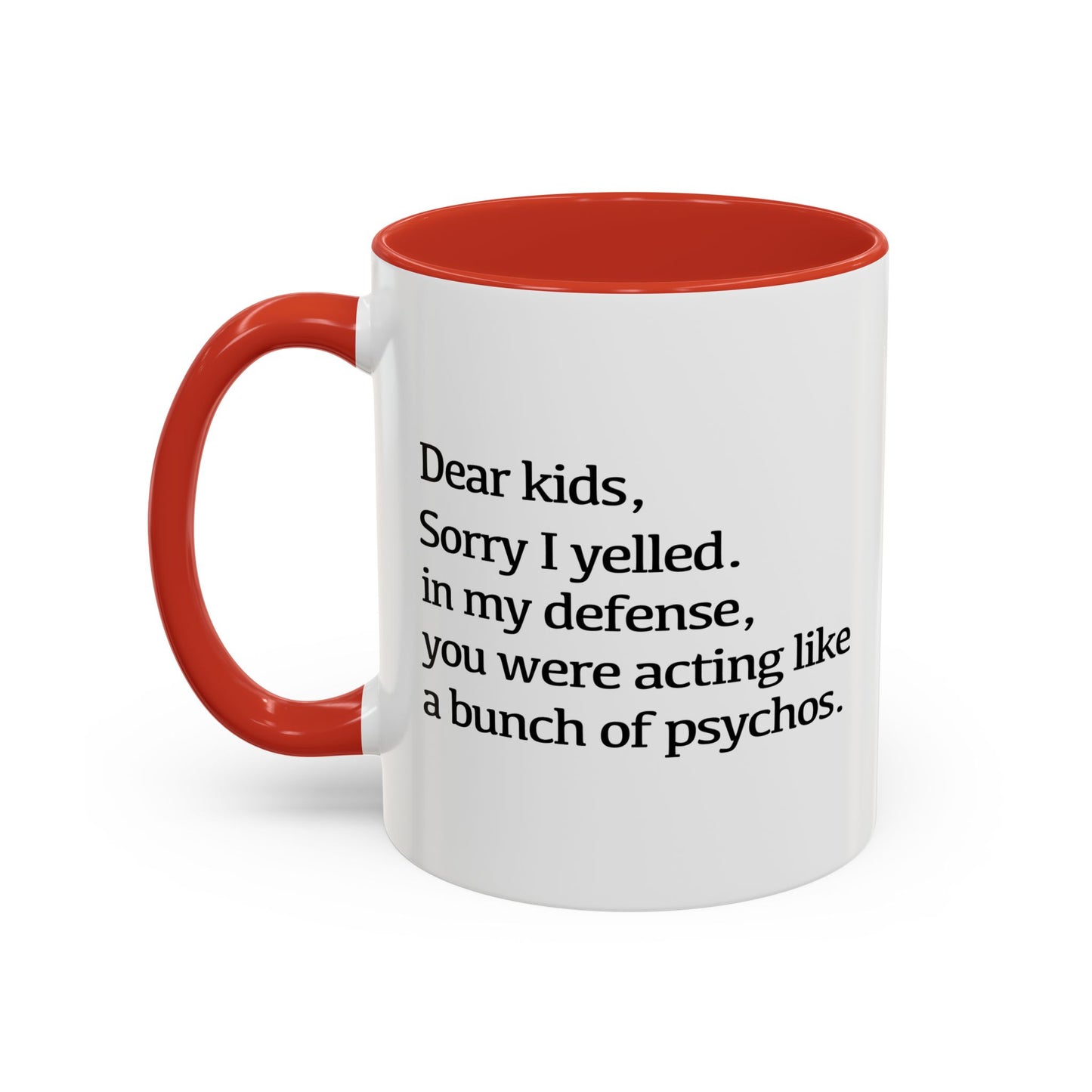 A BUNCH OF PSYCHOS Accent BiColor Funny Sarcastic Mug