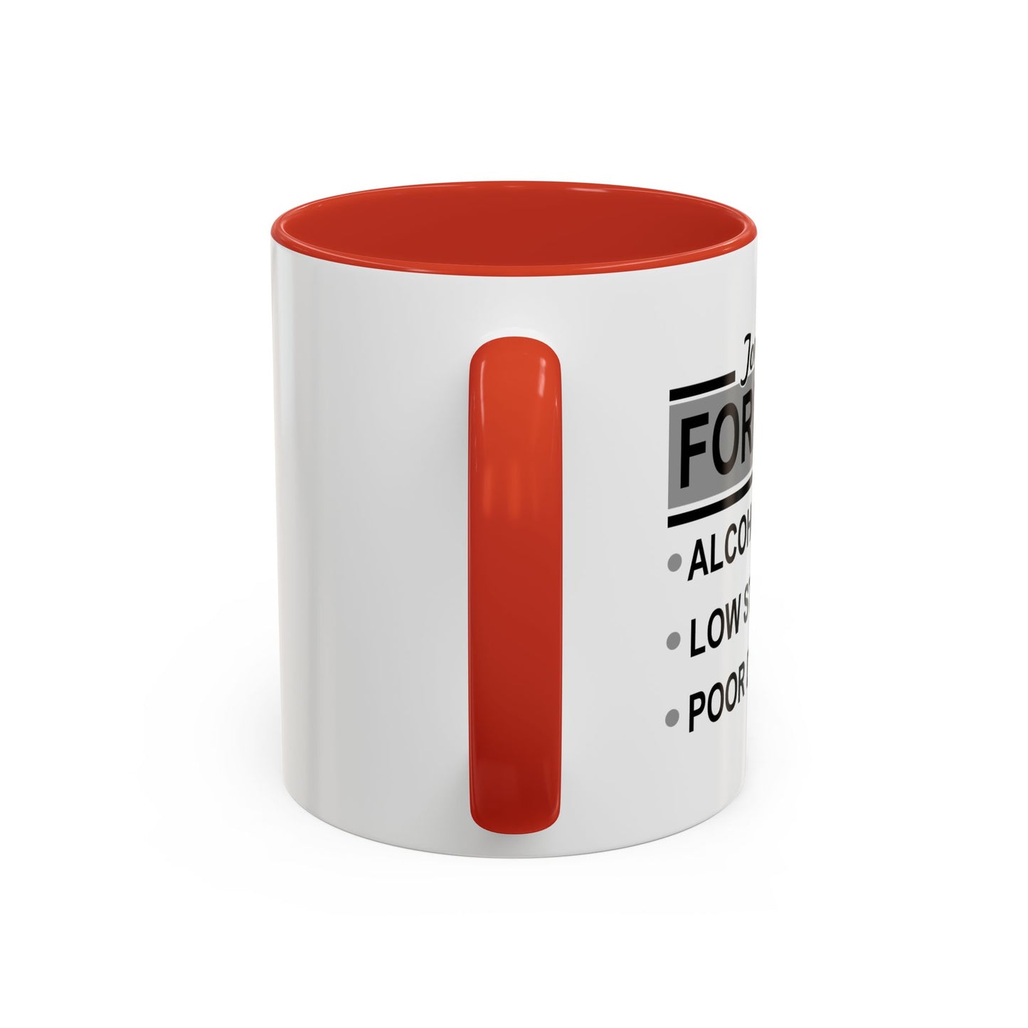 TONIGHT'S FORECAST Accent BiColor Funny Sarcastic Mug