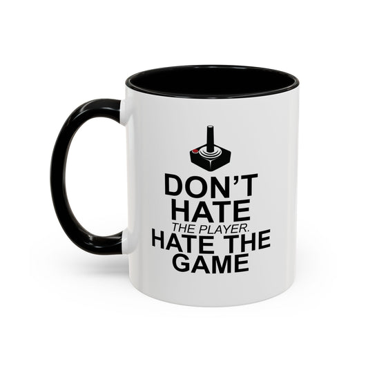 HATE THE GAME Accent BiColor Funny Sarcastic Mug