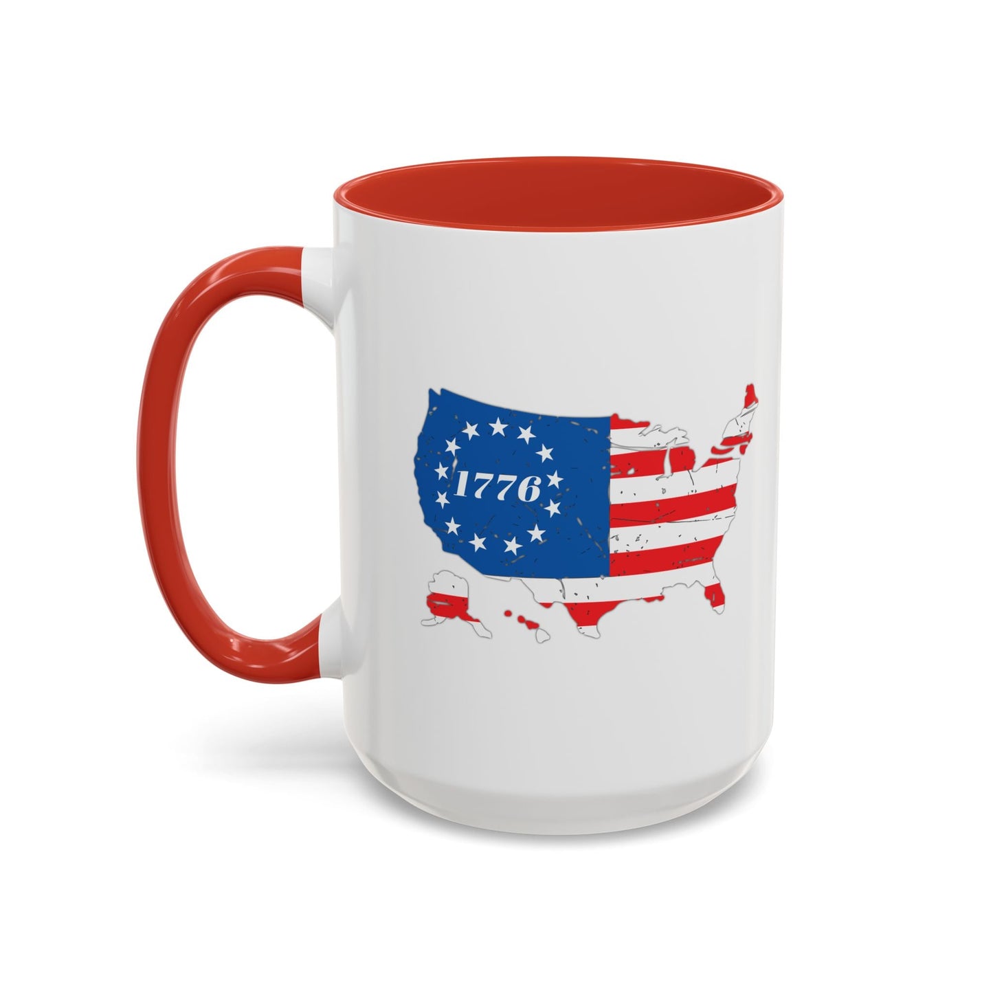 BETSY FLAG USA MAP Accent BiColor Funny Sarcastic Mug