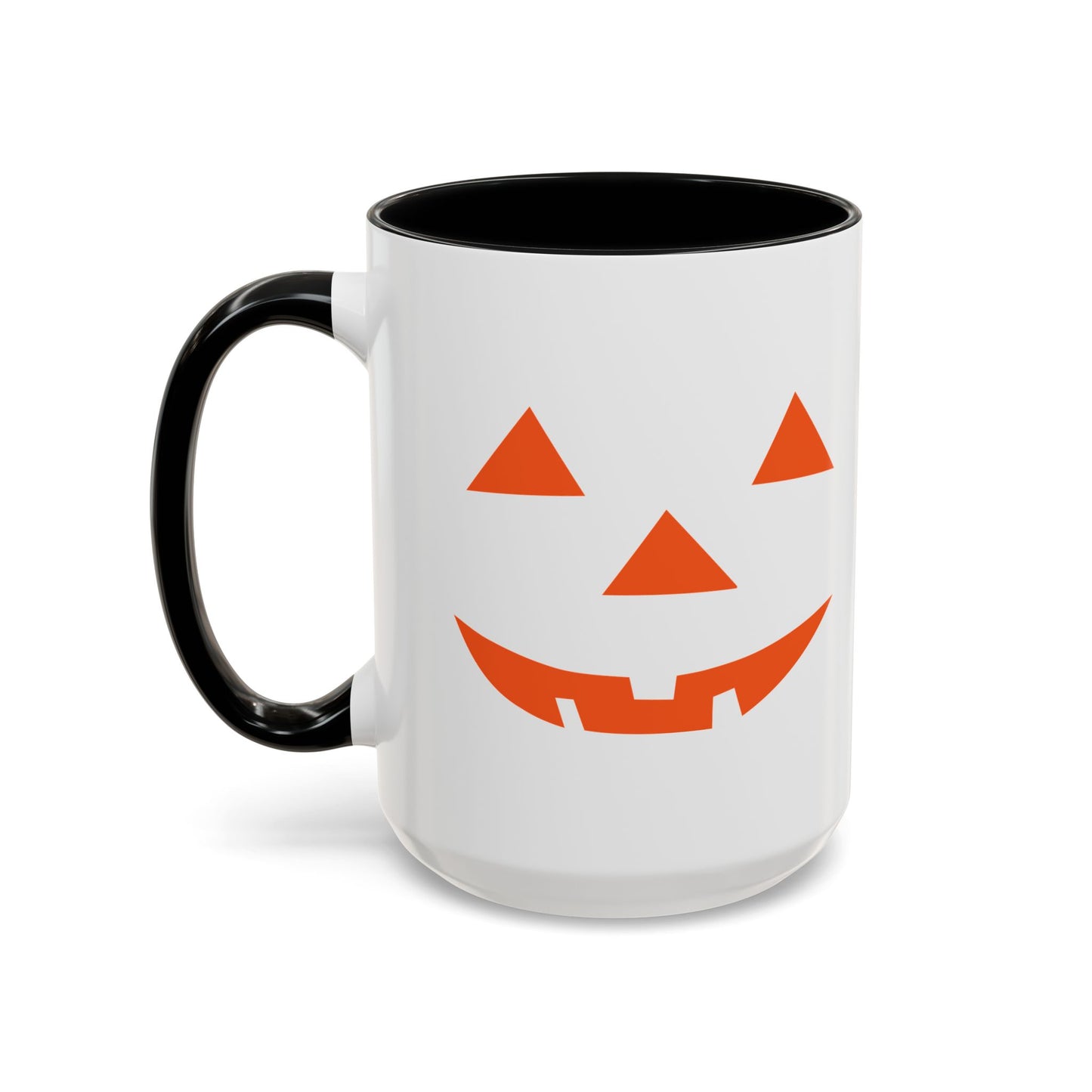 JACK O' LANTERN PUMPKIN HALLOWEEN EVIL SMILE Accent BiColor Funny Sarcastic Mug