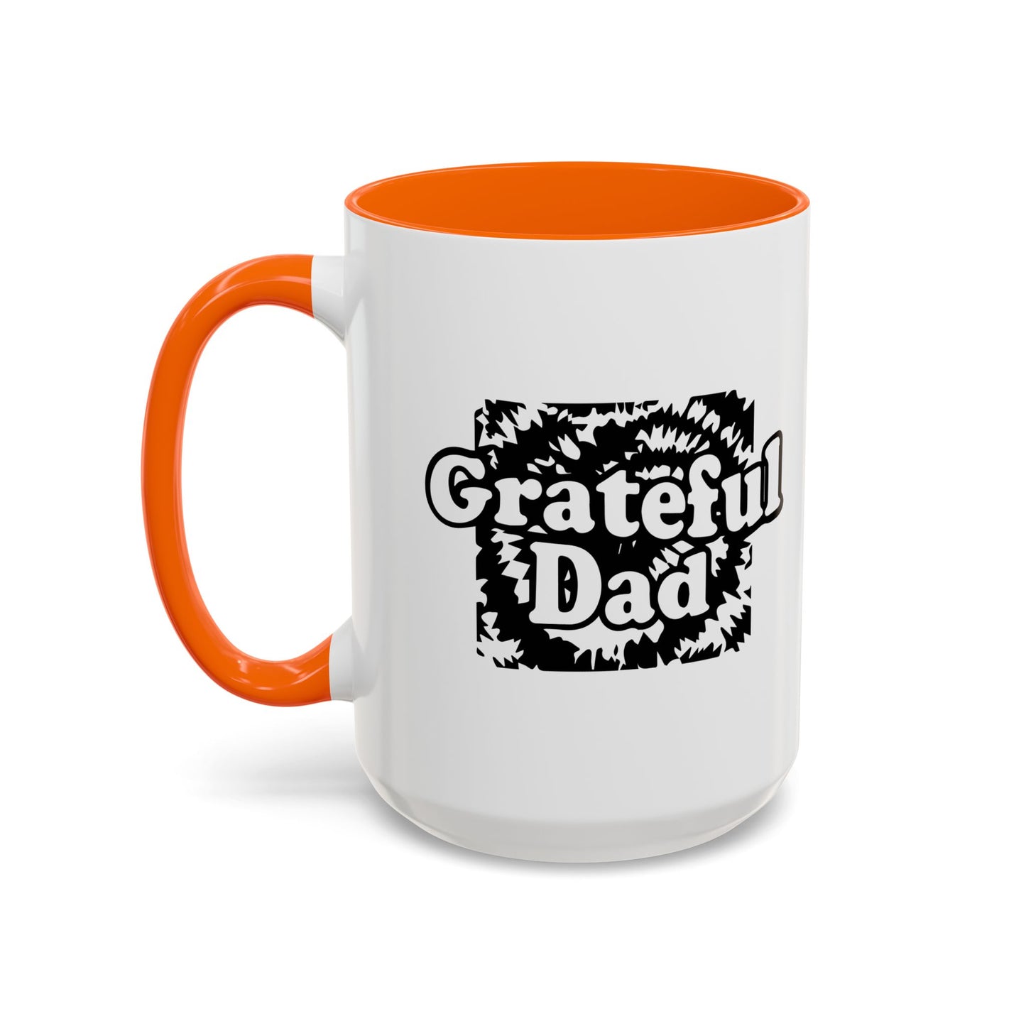 GRATEFUL DAD Accent BiColor Funny Sarcastic Mug