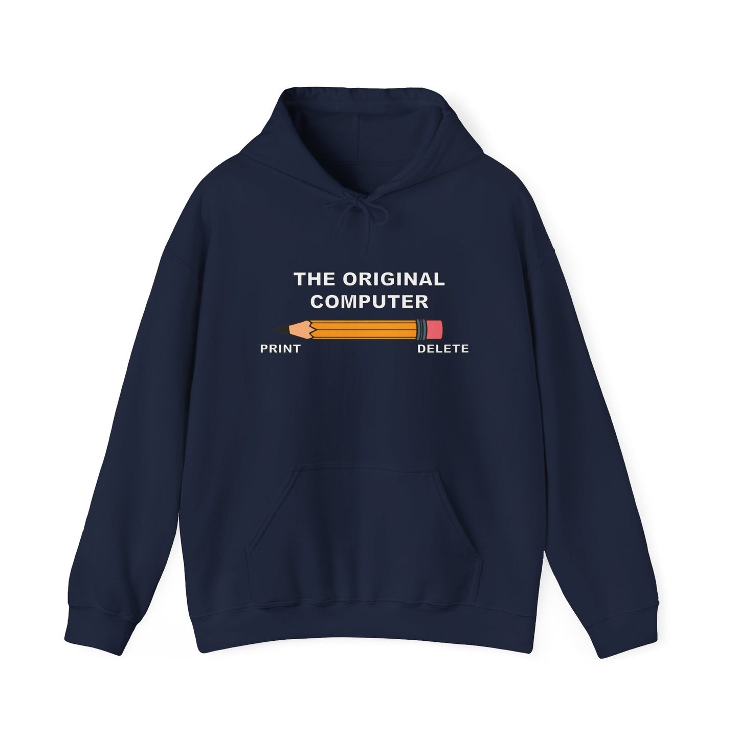 THE ORIGINAL COMPUTER - Premium Unisex Funny Sarcastic Black Hoodie Sweatshirt