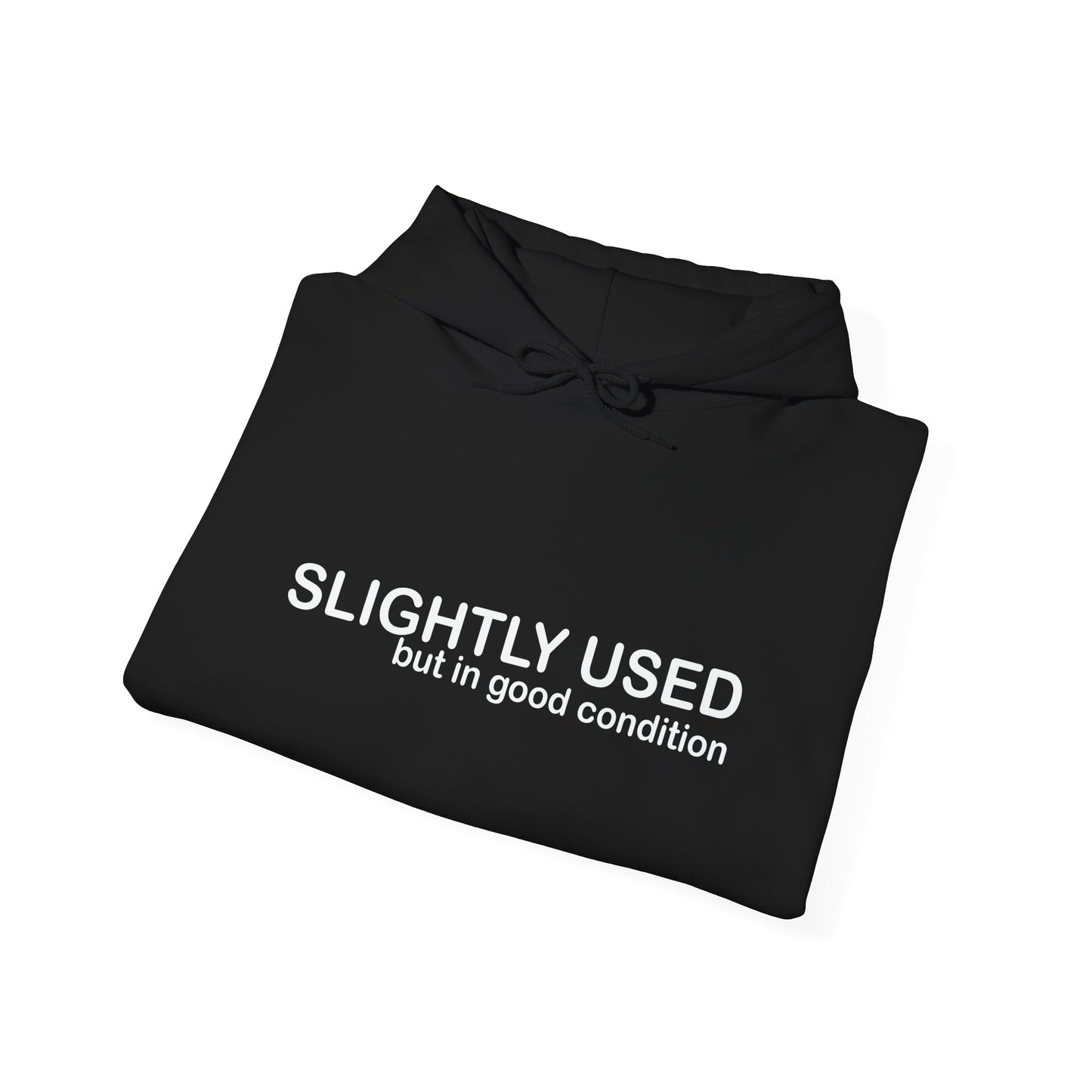 SLIGHTLY USED - Premium Unisex Funny Sarcastic Black Hoodie Sweatshirt