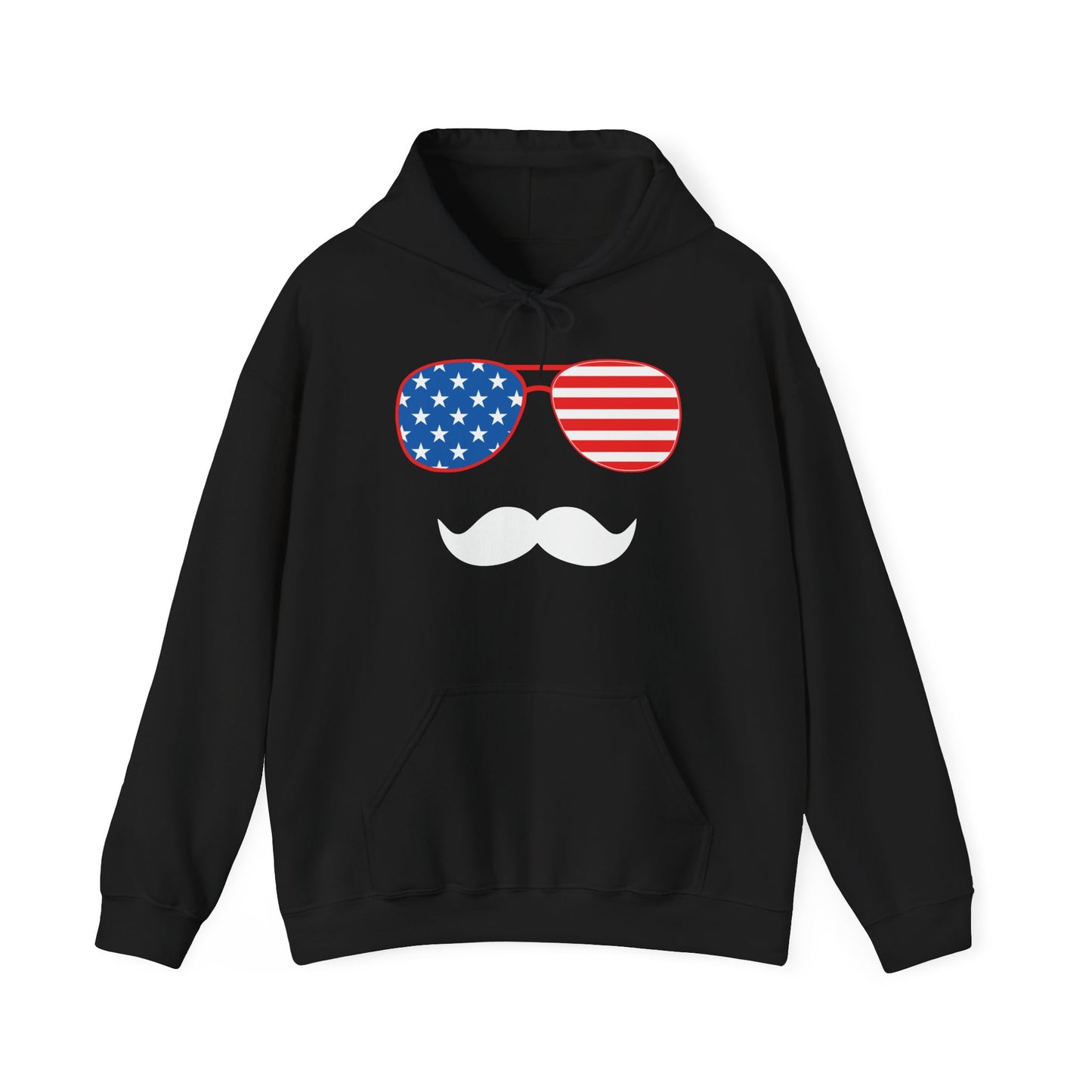 4TH OF JULY SUNGLASSES - Premium Unisex Funny Sarcastic Black Hoodie Sweatshirt