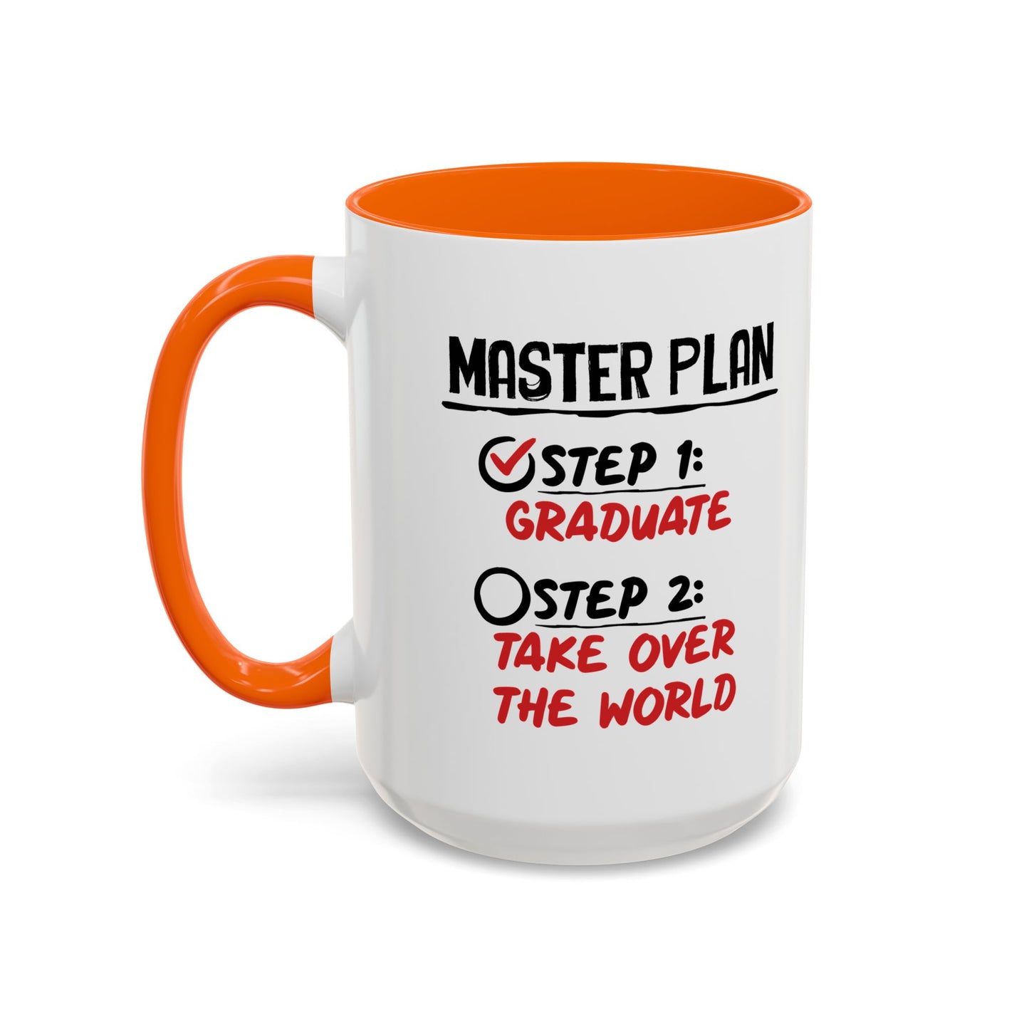 MASTER PLAN Accent BiColor Funny Sarcastic Mug