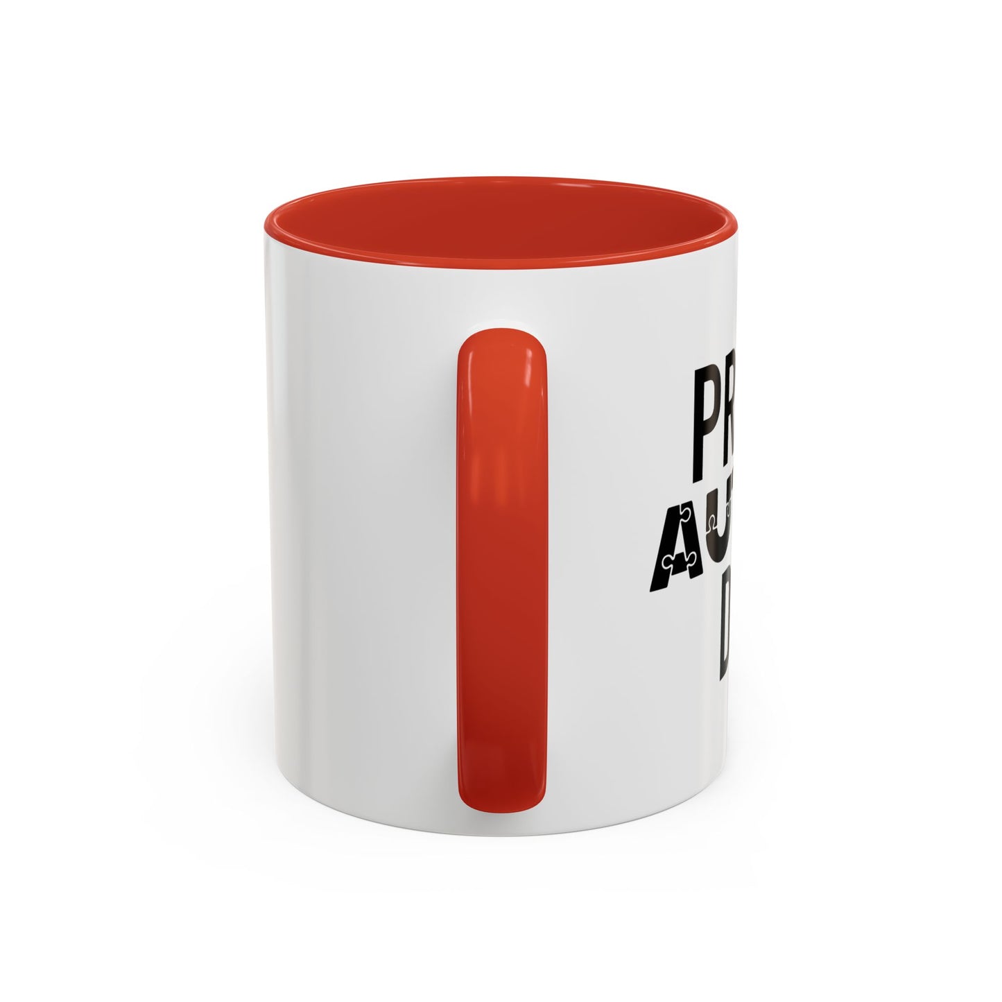 PROUD AUTISM DAD Accent BiColor Mug