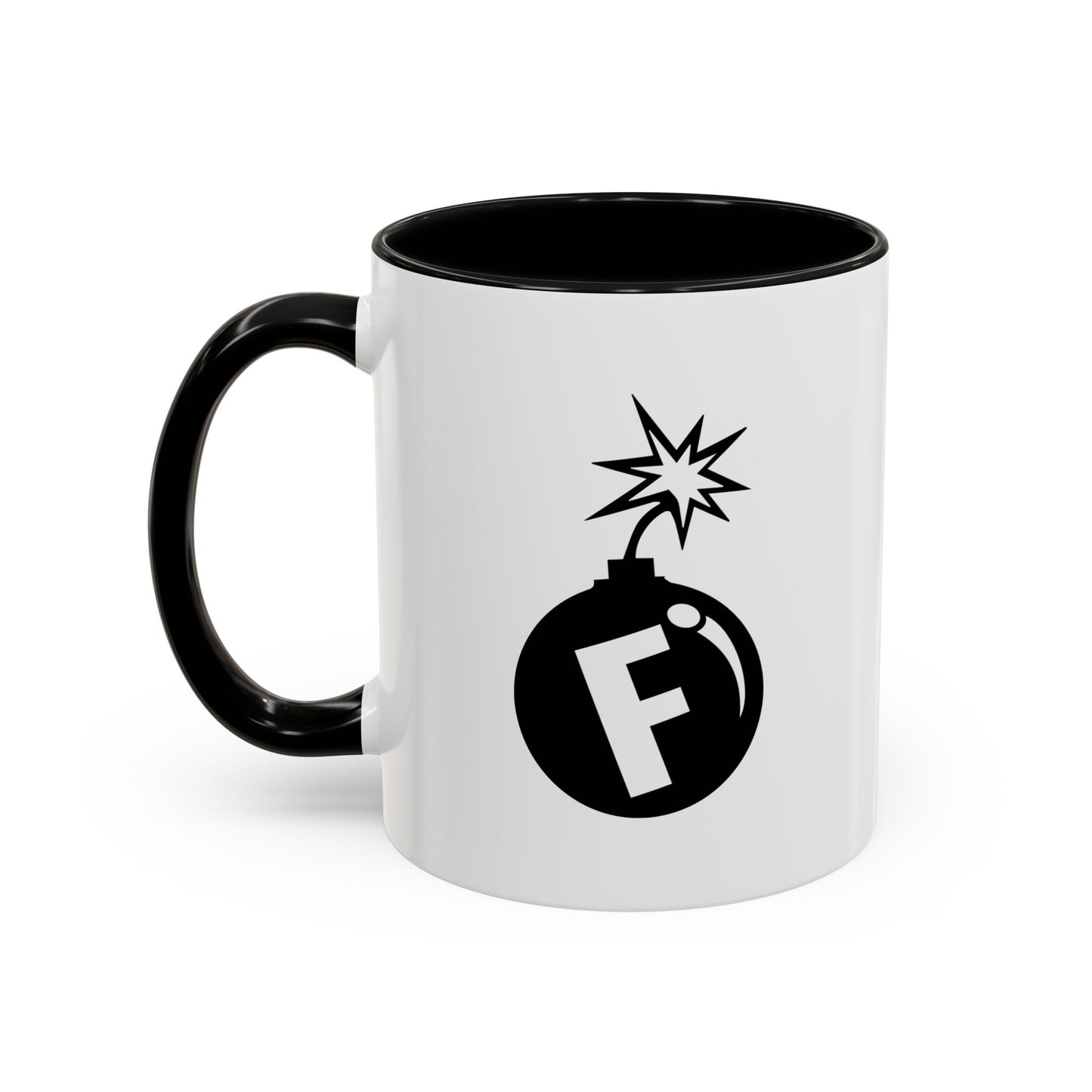 F BOMB Accent BiColor Funny Sarcastic Mug