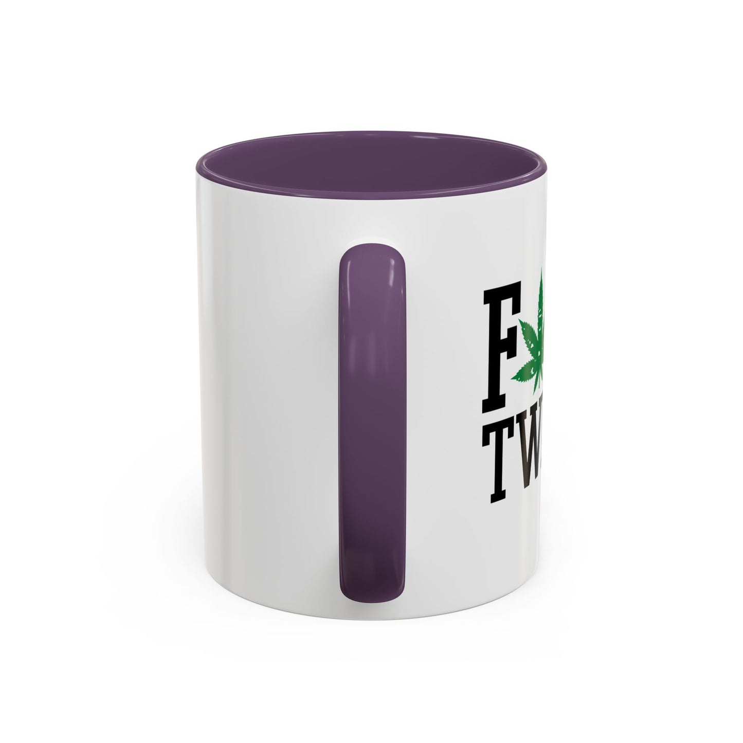 FOUR TWENTY LEAF Accent BiColor Funny Sarcastic Mug