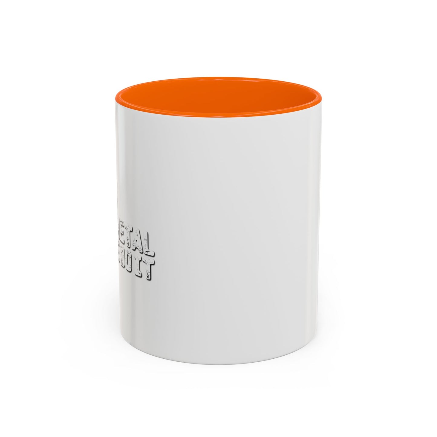 HEAVY METAL MADE ME DO IT Accent BiColor Funny Sarcastic Mug