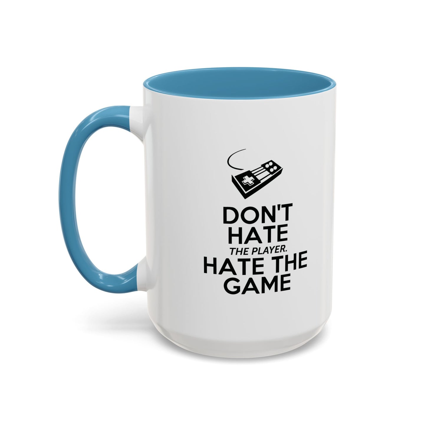 HATE THE GAME Accent BiColor Funny Sarcastic Mug