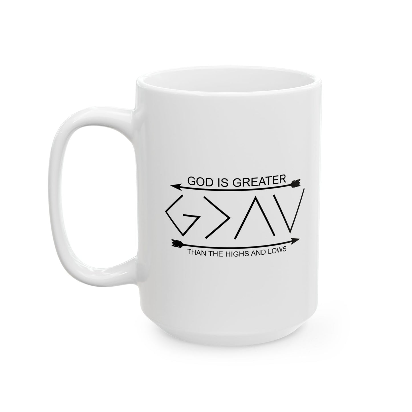 GOD IS GREATER WHITE MUG