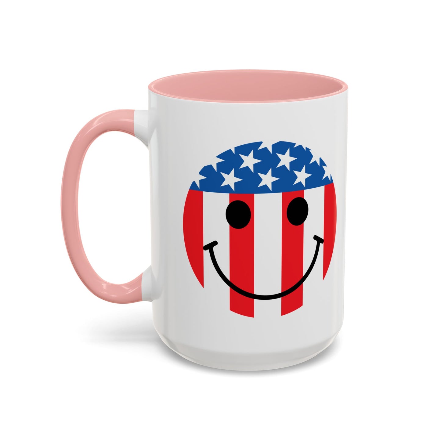 USA SMILY FLAG Accent BiColor Funny Sarcastic Mug