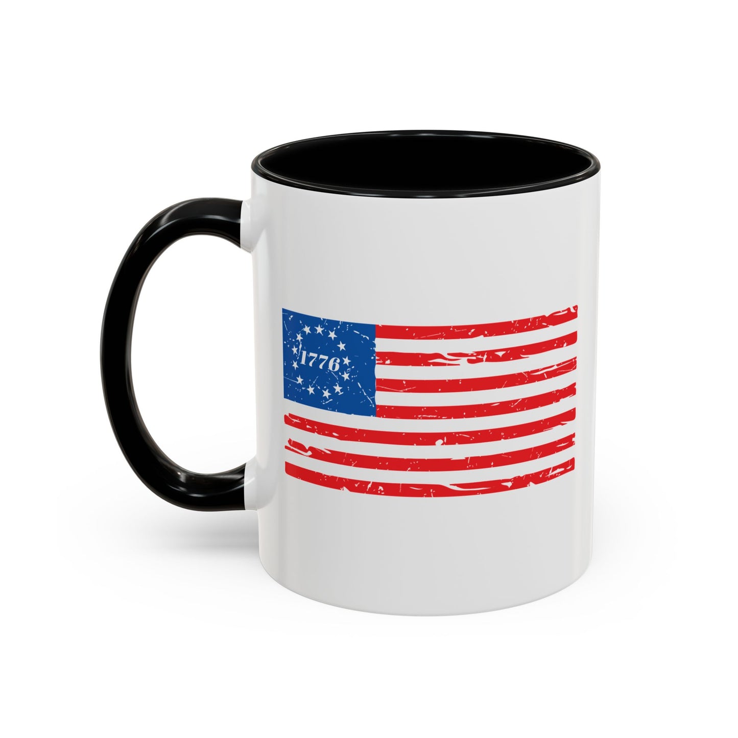 BETSY FLAG 1776 Accent BiColor Funny Sarcastic Mug