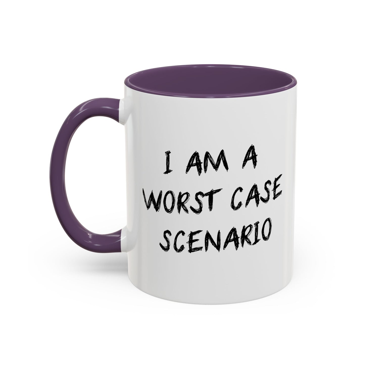 I AM WORST CASE SCENARIO Accent BiColor Funny Sarcastic Mug