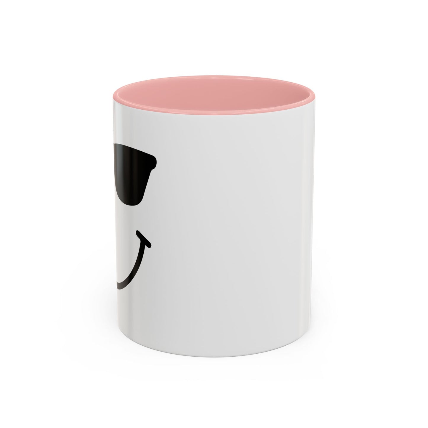 SUNGLASSES SMILE Accent BiColor Funny Sarcastic Mug