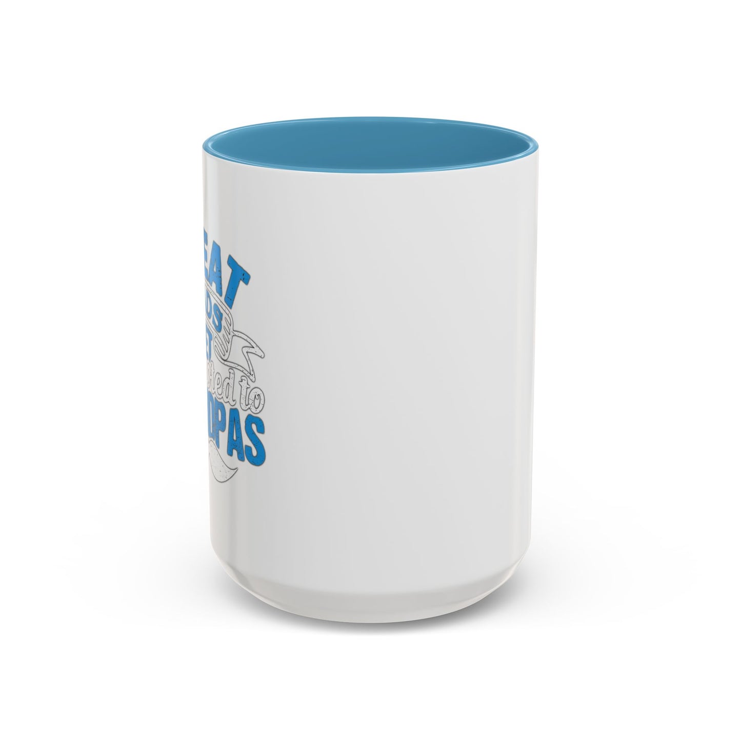 GREAT DADS GET PROMOTED TO GRANDPAS Accent BiColor Funny Sarcastic Mug