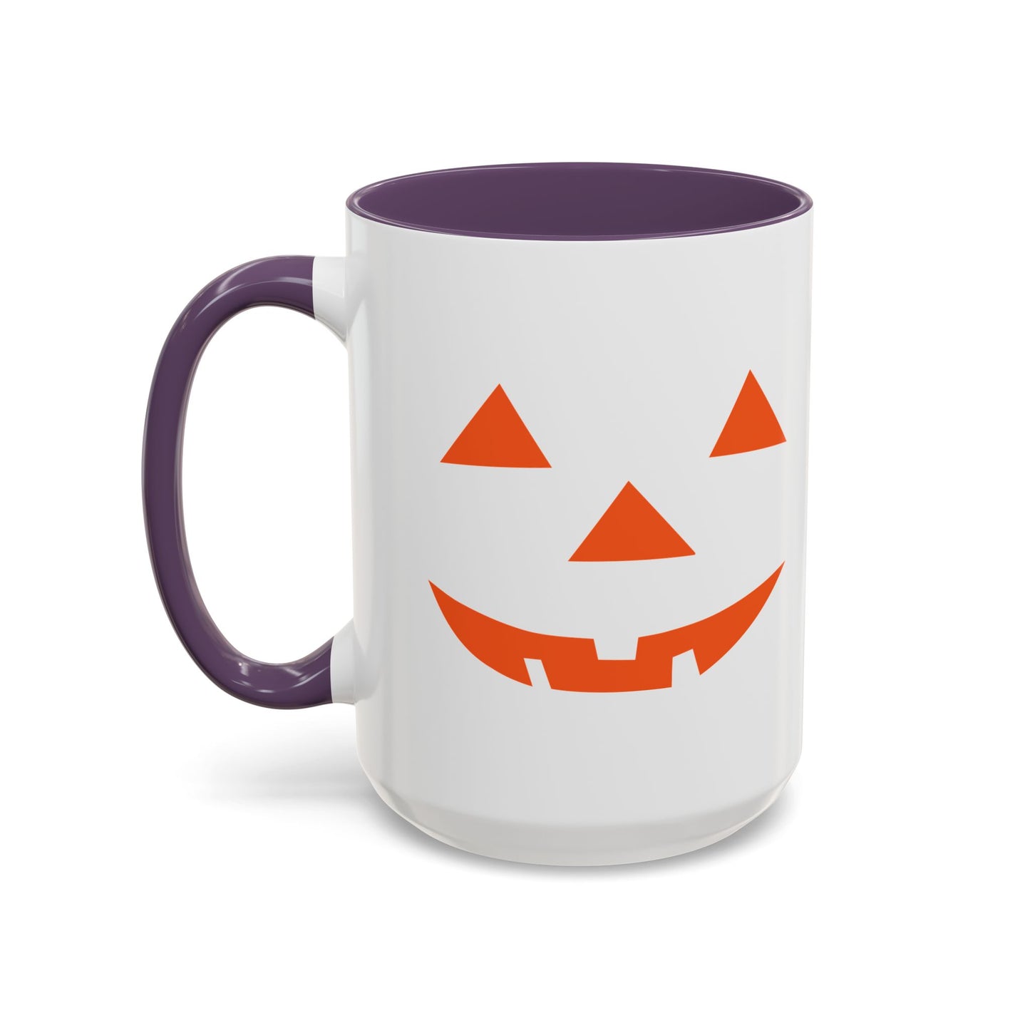 JACK O' LANTERN PUMPKIN HALLOWEEN EVIL SMILE Accent BiColor Funny Sarcastic Mug