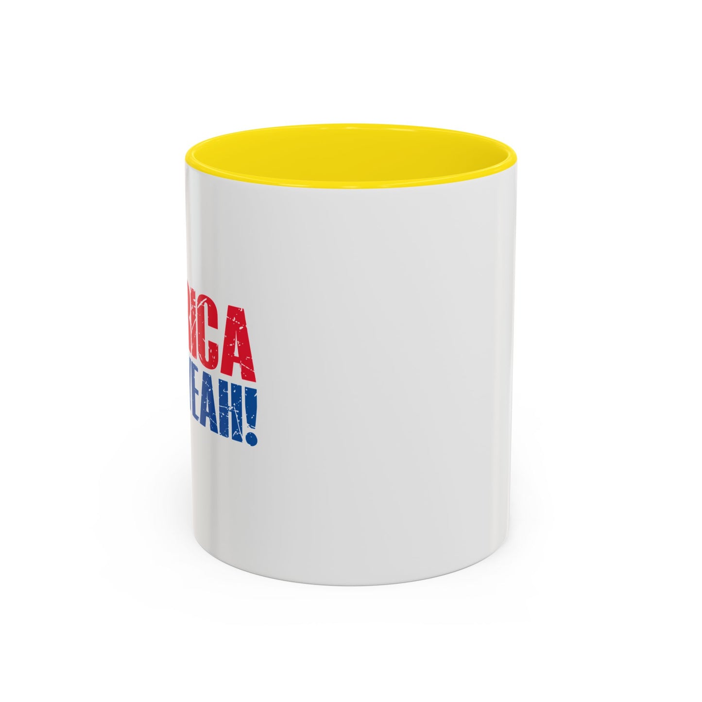 AMERICA FUCK YEAH Accent BiColor Funny Sarcastic Mug