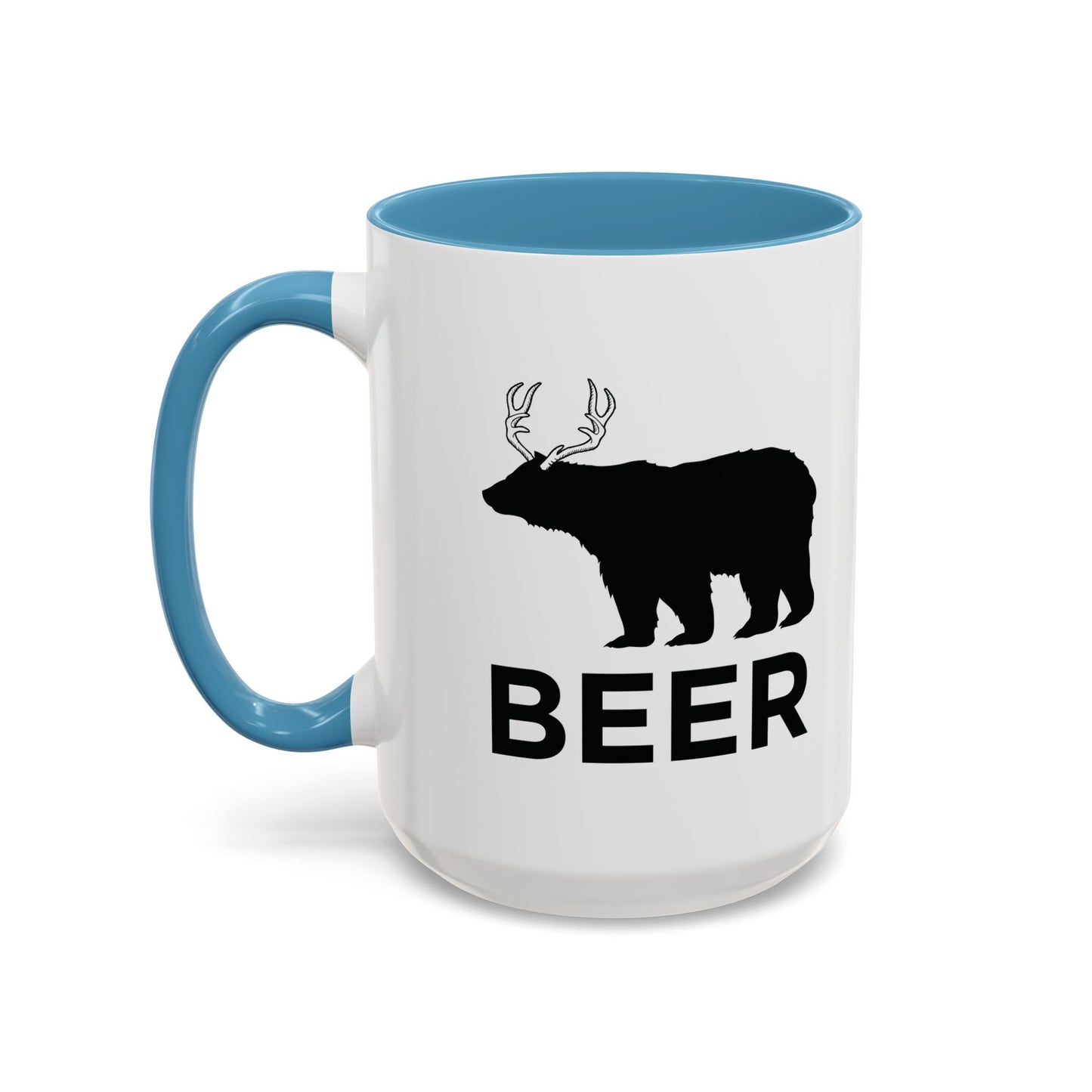 BEER ANIMAL Accent BiColor Funny Sarcastic Mug