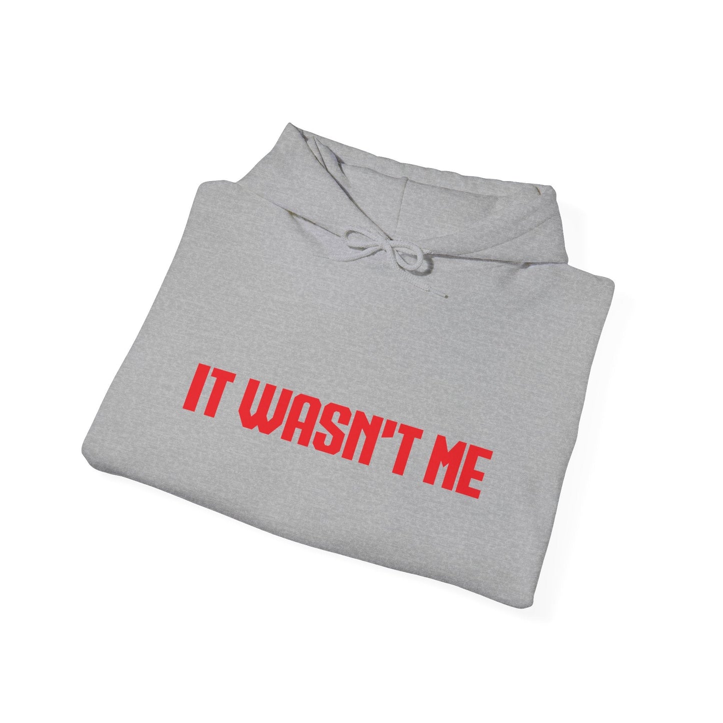 IT WASNT ME - Premium Unisex Funny Sarcastic Black Hoodie Sweatshirt