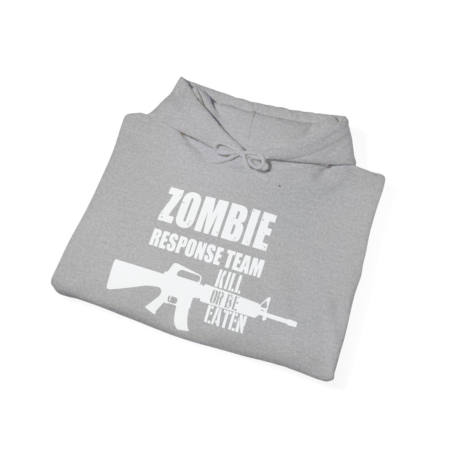 ZOMBIE RESPONSE TEAM - Premium Unisex Funny Sarcastic Black Hoodie Sweatshirt