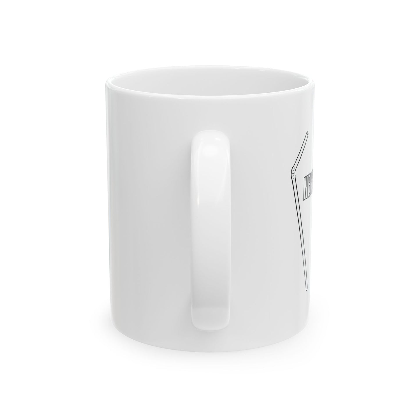 NEVER FORGET THE STRAW FUNNY SARCASTIC White Mug