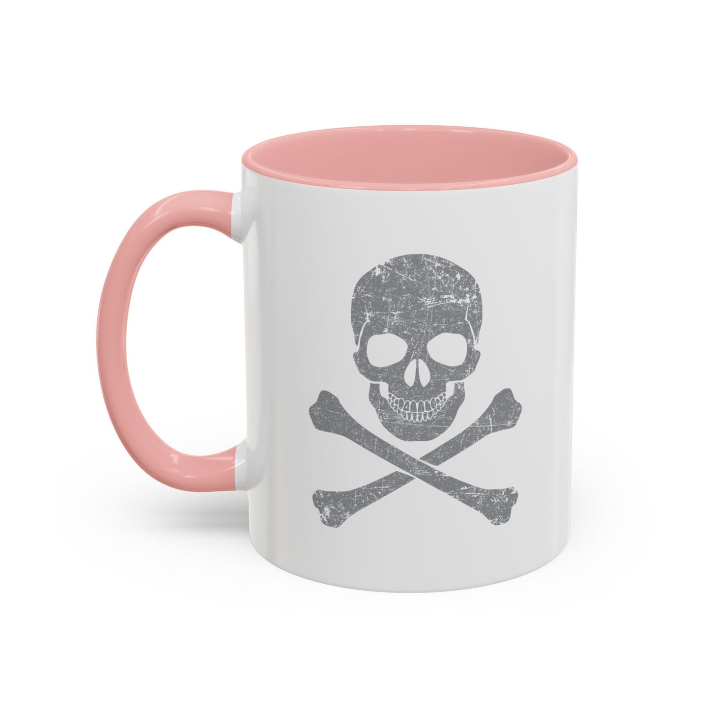 GRAY SKULL BONES Accent BiColor Funny Sarcastic Mug