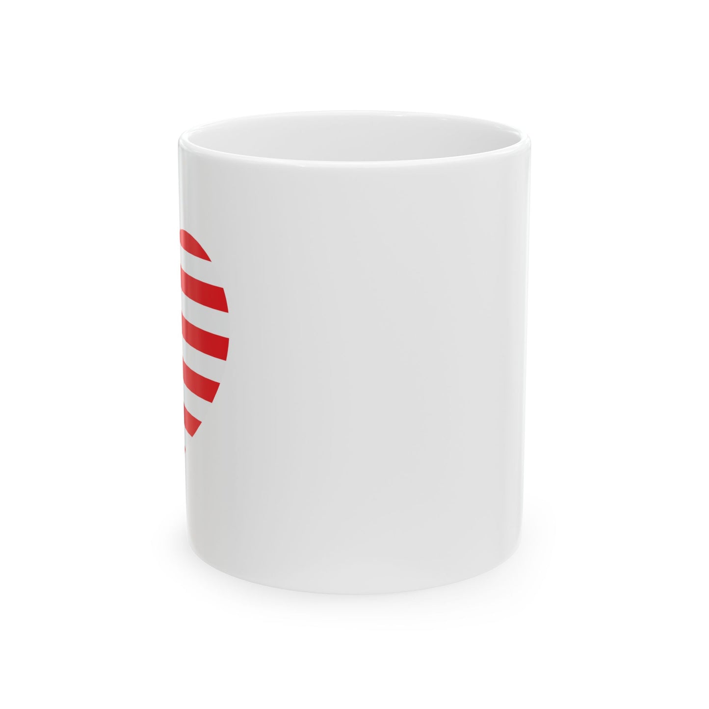 BETSY HEART FLAG 1776 PATRIOTIC WHITE MUG