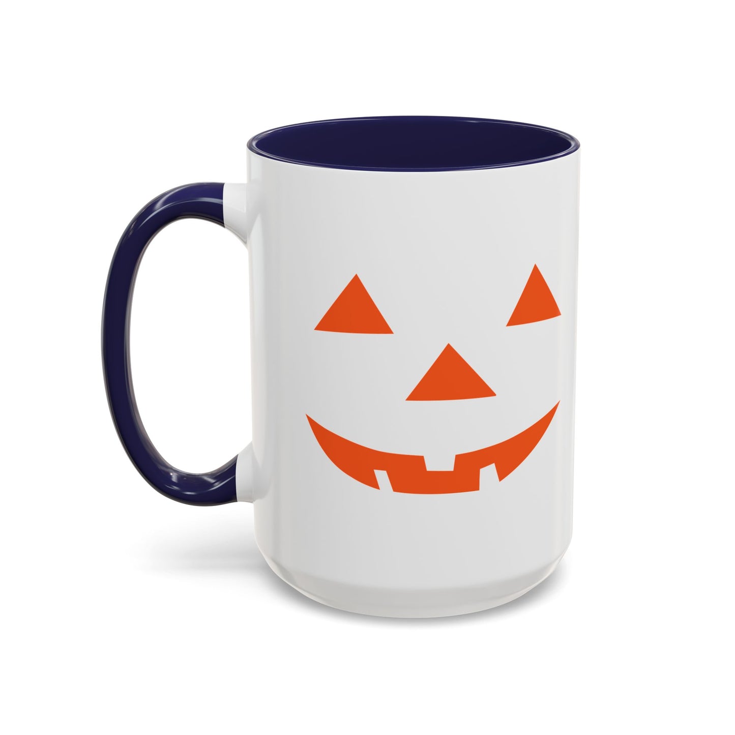 JACK O' LANTERN PUMPKIN HALLOWEEN EVIL SMILE Accent BiColor Funny Sarcastic Mug