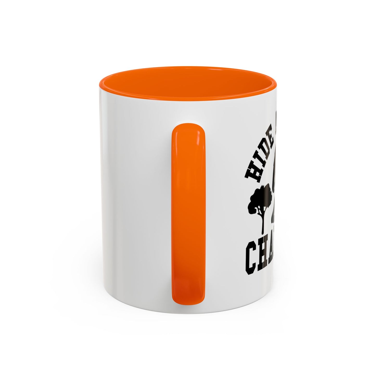 HIDE AND SEEK Accent BiColor Funny Sarcastic Mug