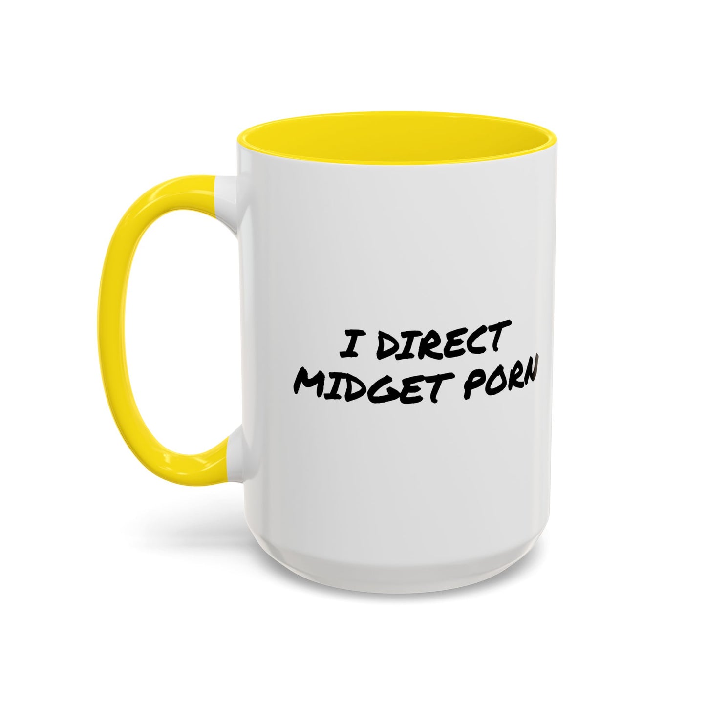 I DIRECT MIDGET PORN Accent BiColor Funny Sarcastic Mug