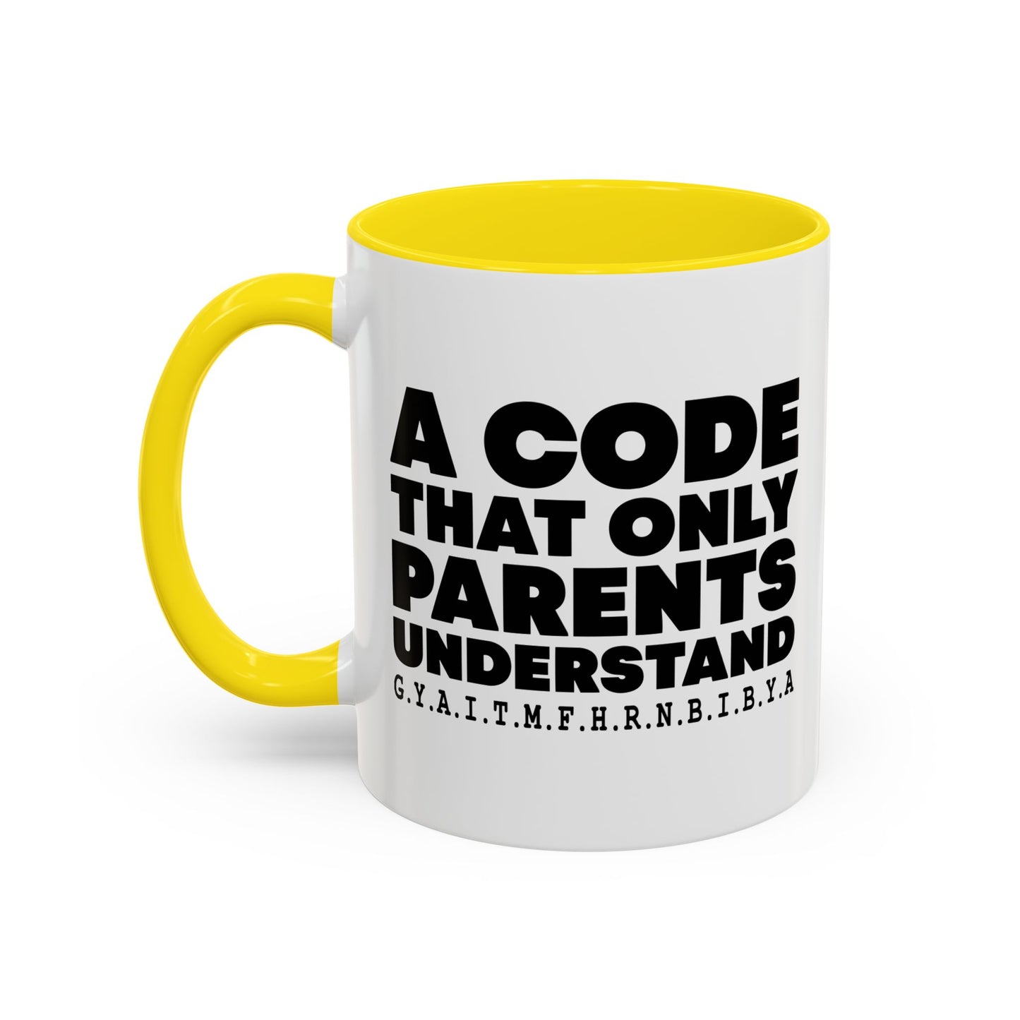 PARENTS CODE Accent BiColor Funny Sarcastic Mug