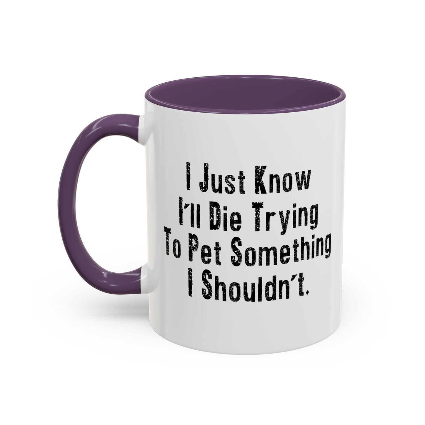 PET SOMETHING I SHOULDN'T Accent BiColor Funny Sarcastic Mug