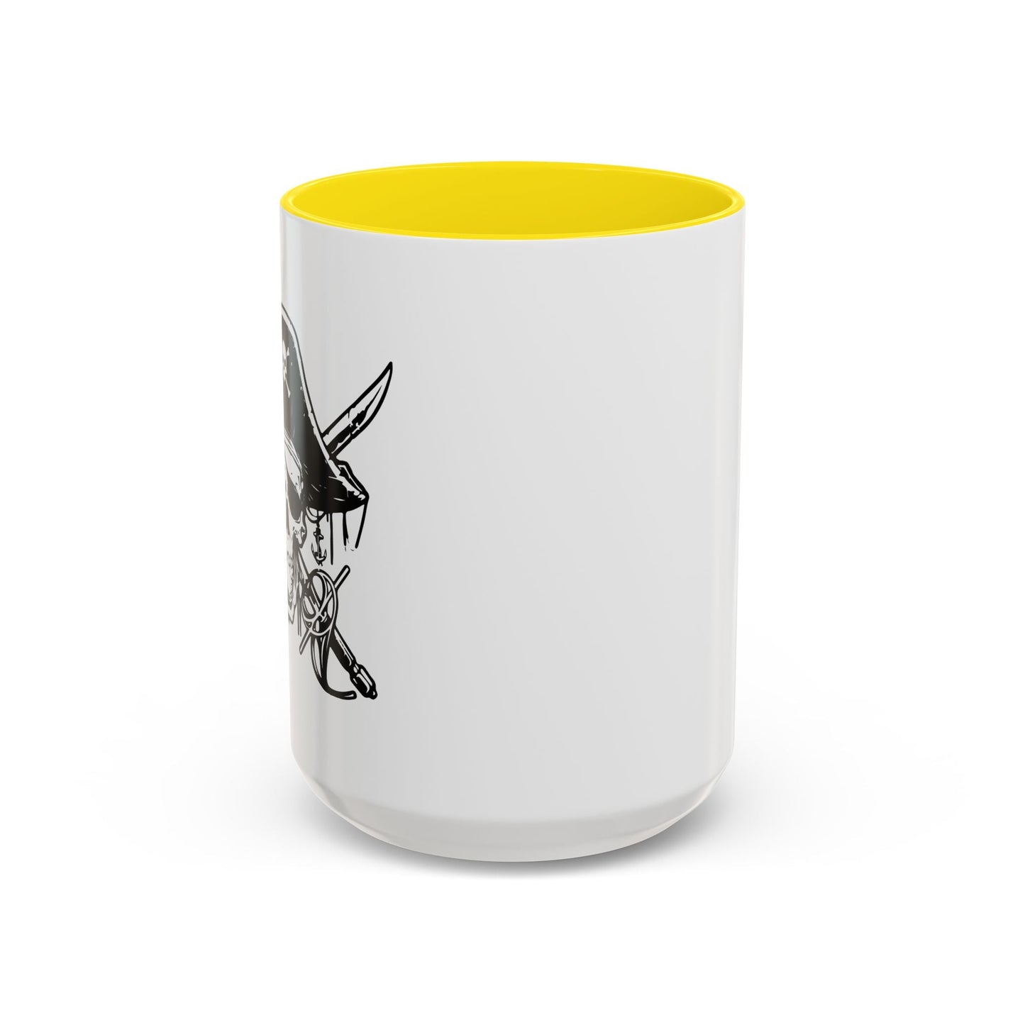 PIRATE SKULL HAT SWORD BONES Accent BiColor Funny Sarcastic Mug