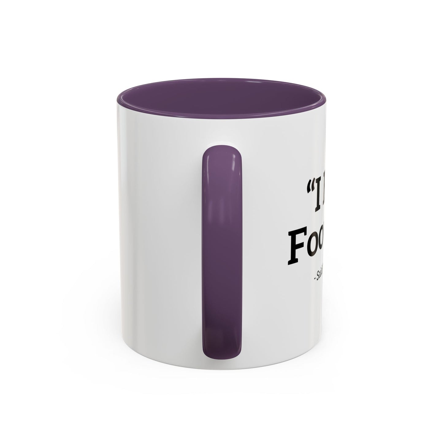 I HATE FOOTBALL. Accent BiColor Funny Sarcastic Mug