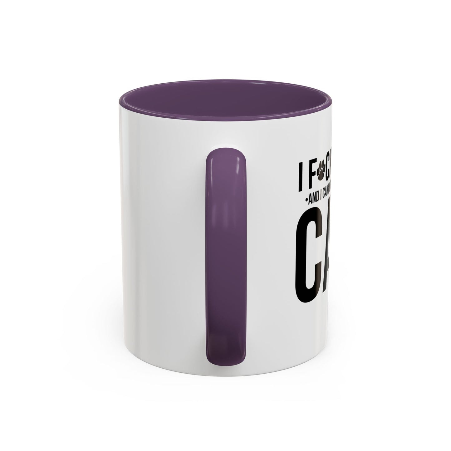 LOVE CATS AND I CANNOT STRESS THIS ENOUGH Accent BiColor Funny Sarcastic Mug