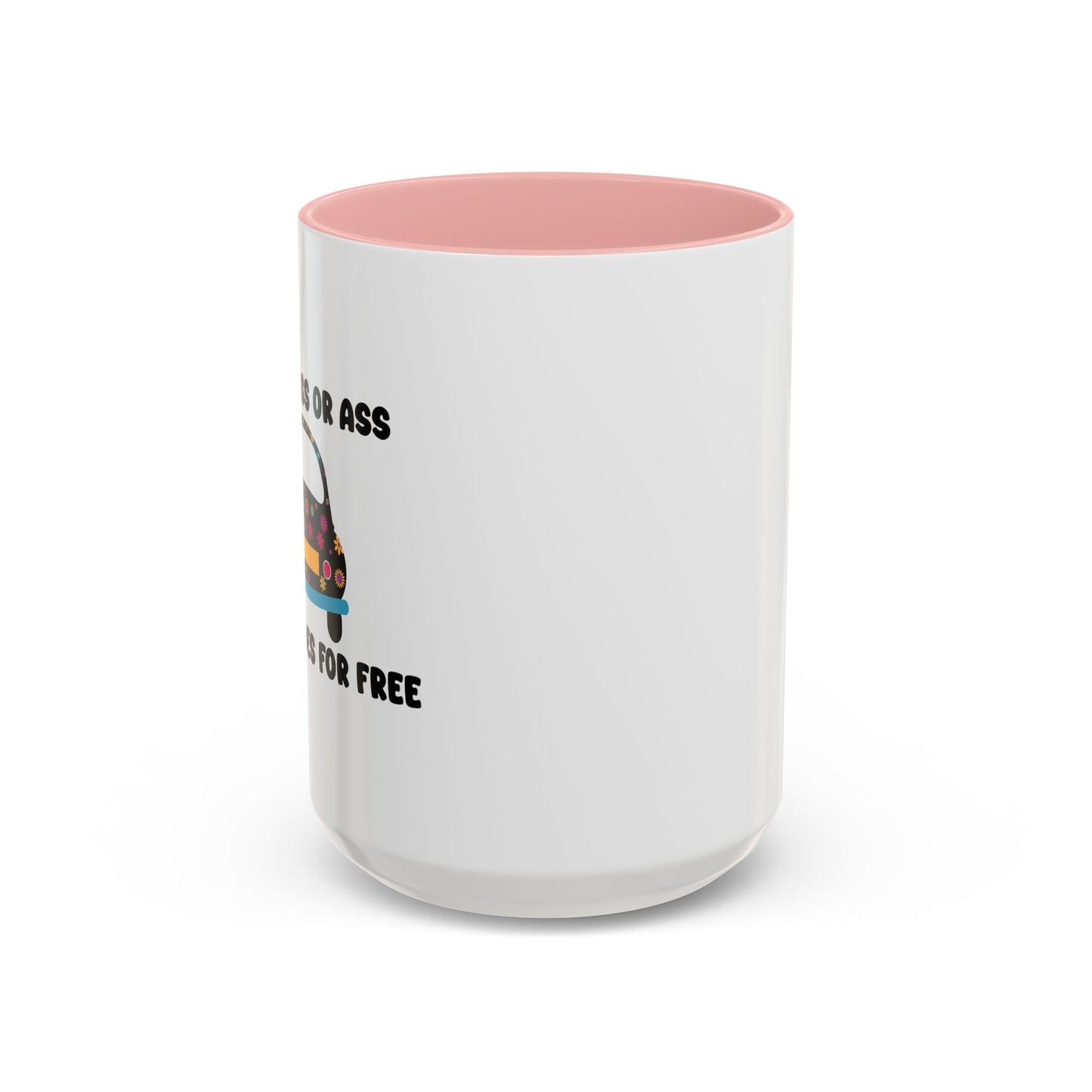 NO ONE RIDES 4 FREE Accent BiColor Funny Sarcastic Mug