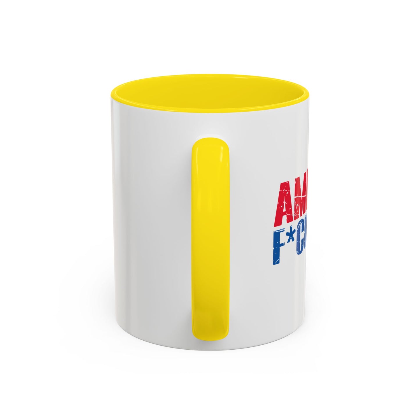 AMERICA FUCK YEAH Accent BiColor Funny Sarcastic Mug