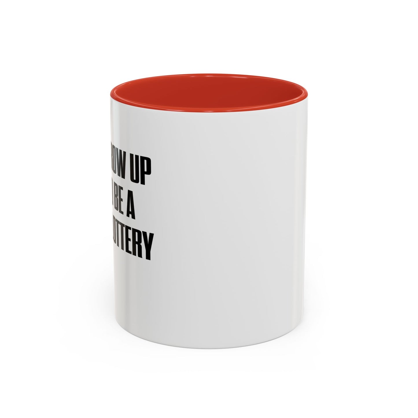 RETIRED LOTTERY WINNER. Accent BiColor Funny Sarcastic Mug