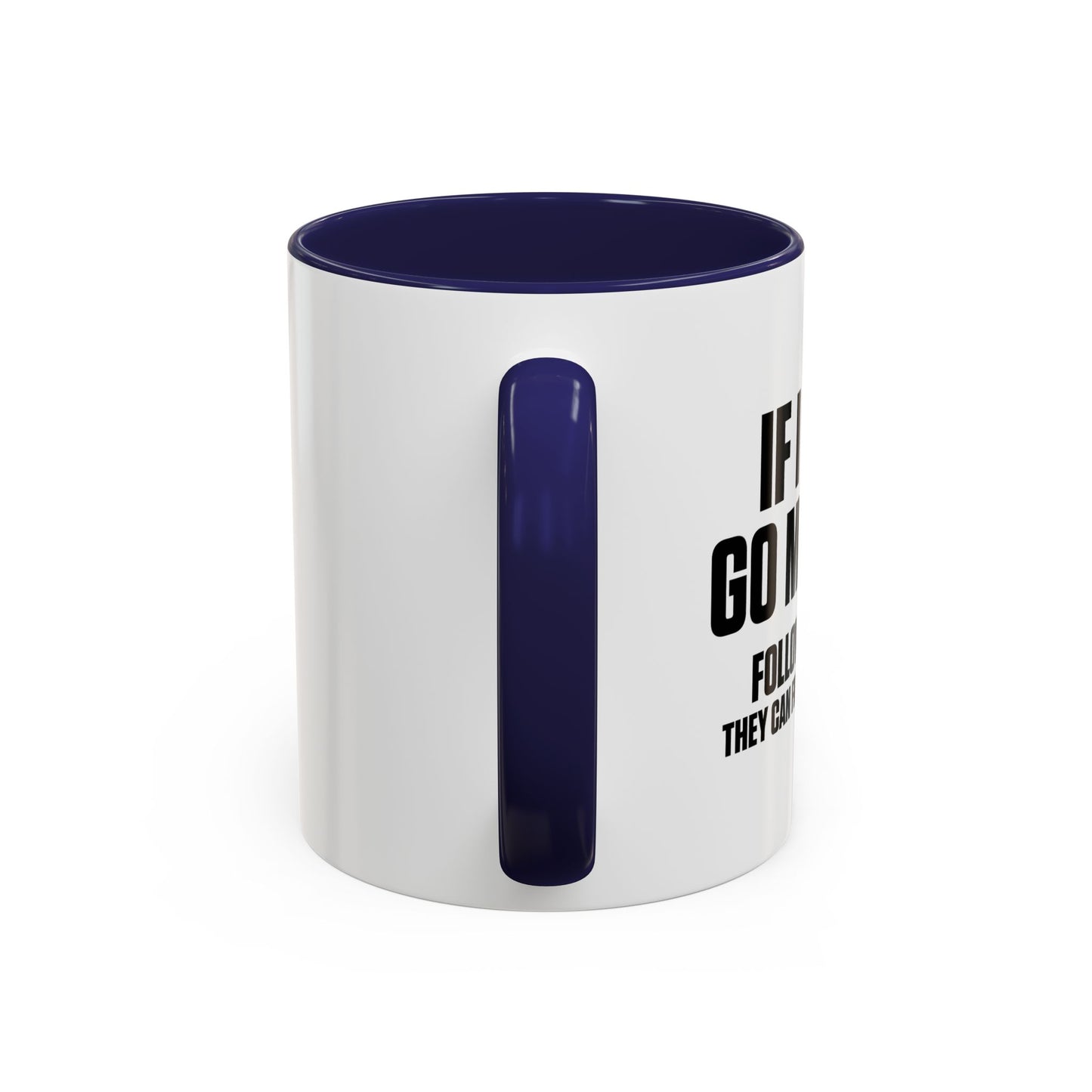 FOLLOW MY KIDS Accent BiColor Funny Sarcastic Mug