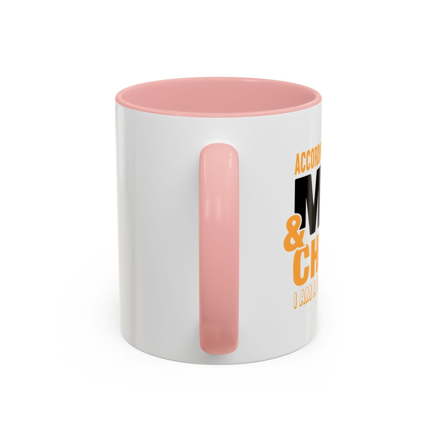 I AM A FAMILY OF FOUR Accent BiColor Funny Sarcastic Mug