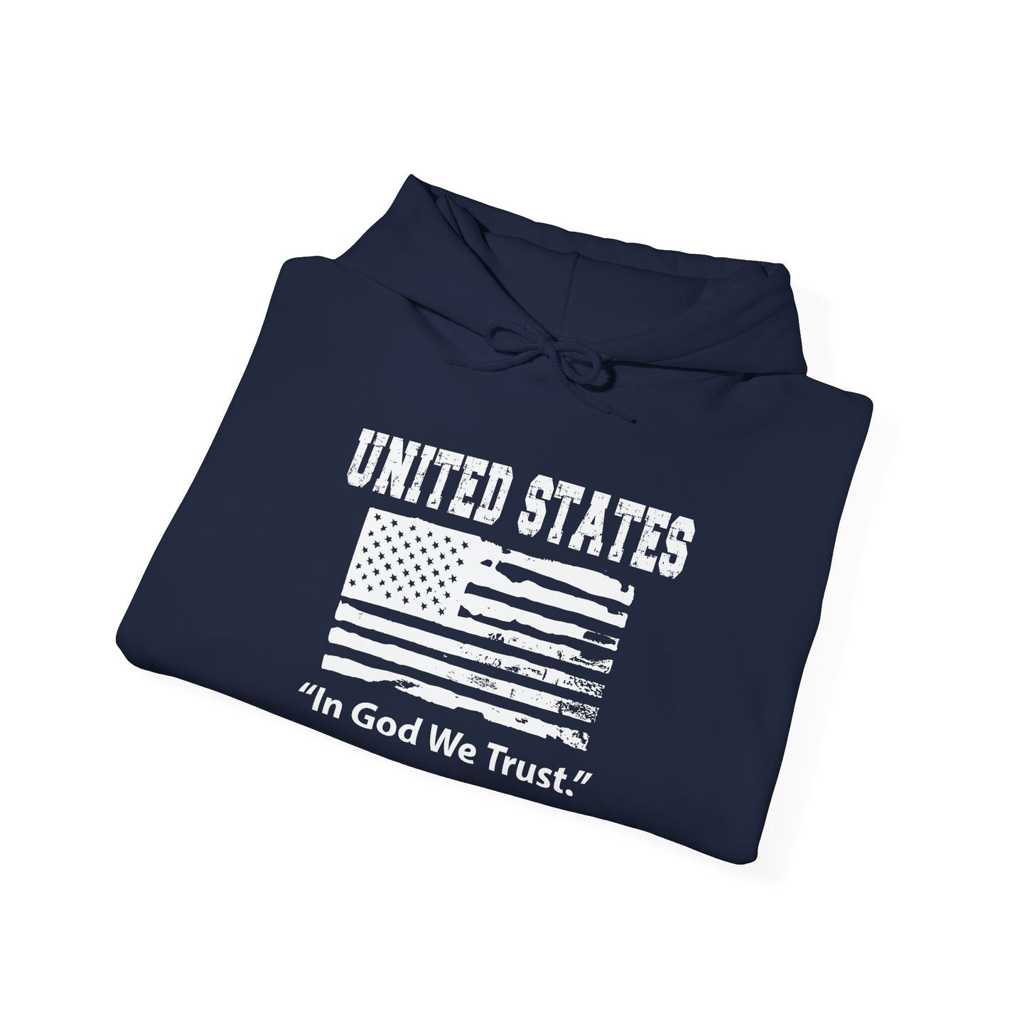 UNITED STATES IN GOD WE TRUST - Premium Unisex Funny Sarcastic Black Hoodie Sweatshirt