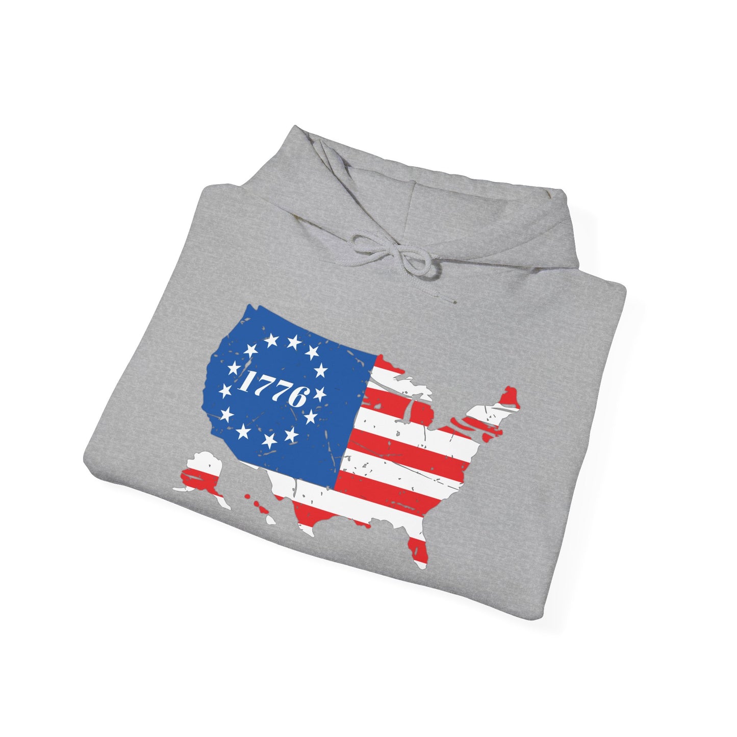 BETSY FLAG USA MAP - Premium Unisex Funny Sarcastic Black Hoodie Sweatshirt