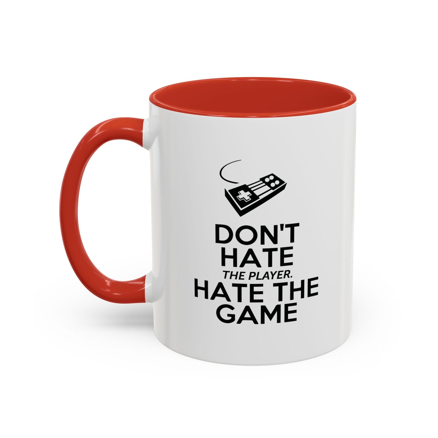 HATE THE GAME Accent BiColor Funny Sarcastic Mug