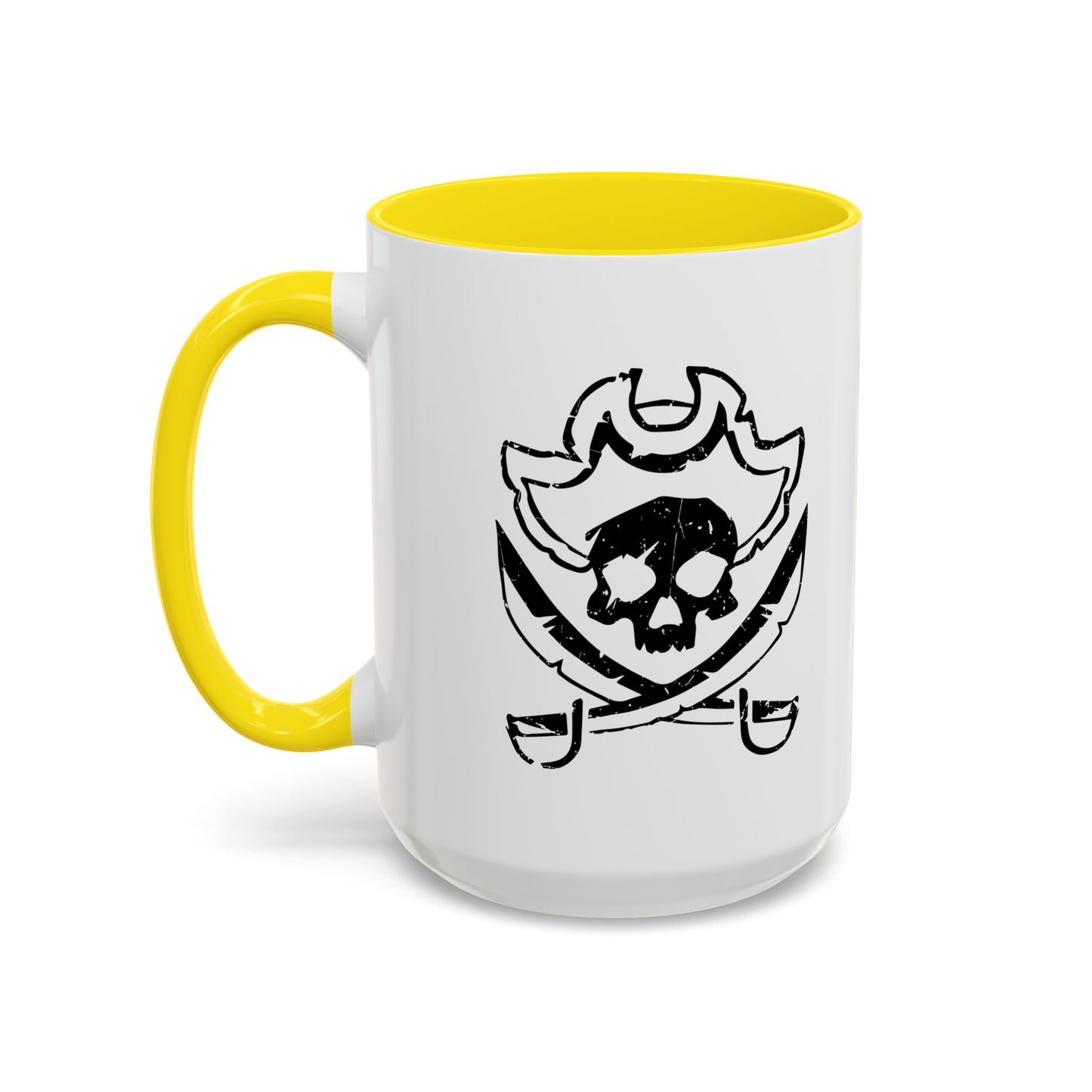 SCARED SKULL Accent BiColor Funny Sarcastic Mug