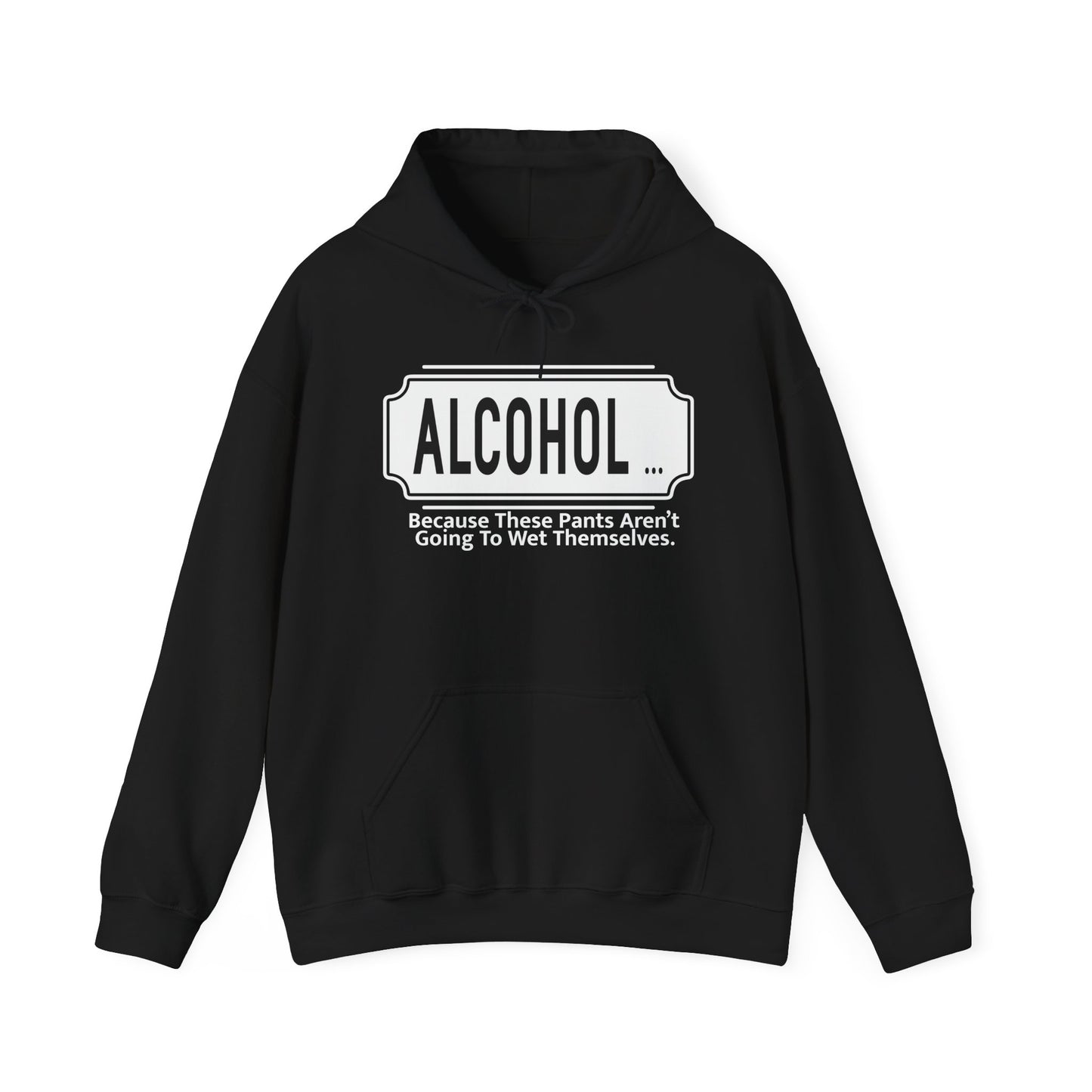 WHY ALCOHOL!? - Premium Unisex Funny Sarcastic Black Hoodie Sweatshirt