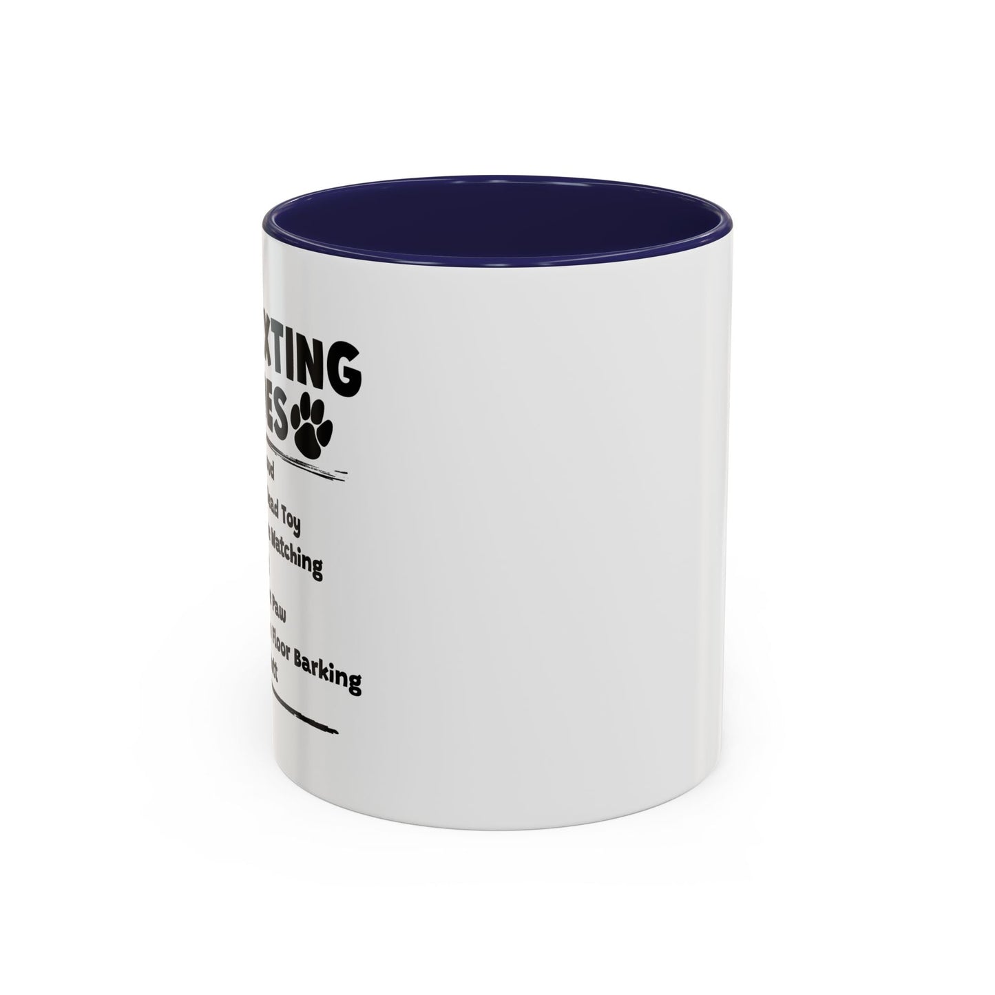 DOG TEXTING CODE Accent BiColor Funny Sarcastic Mug