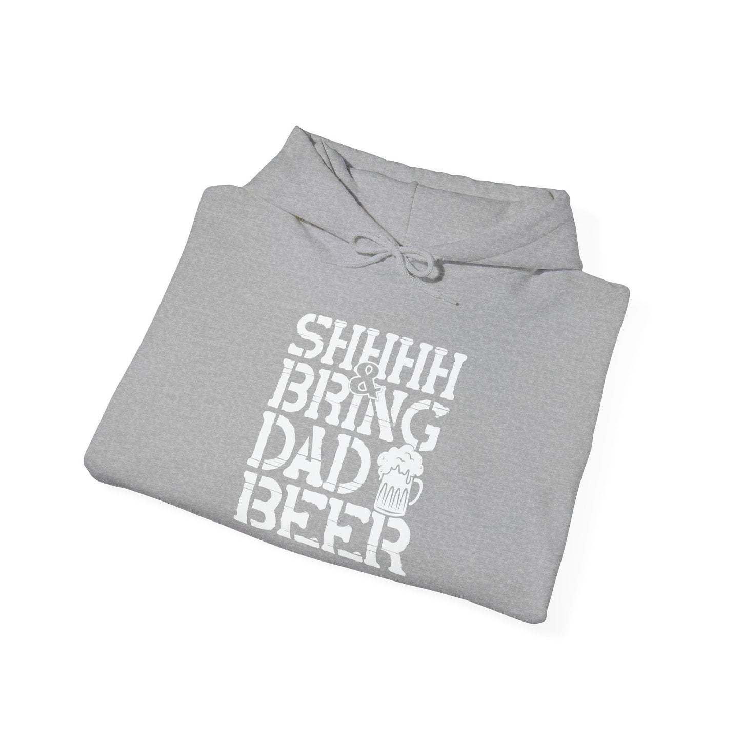 BRING DAD A BEER - Premium Unisex Funny Sarcastic Black Hoodie Sweatshirt