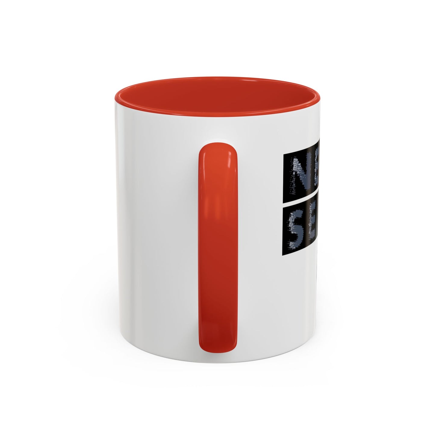 NEVER SETTLE Accent BiColor Funny Sarcastic Mug